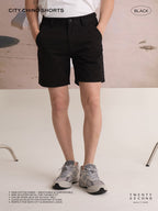 CITY CHINO SHORTS - BLACK