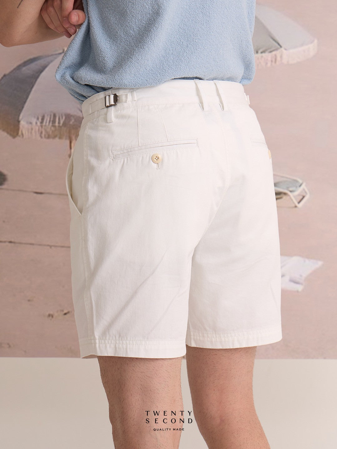 CITY CHINO SHORTS - WHITE