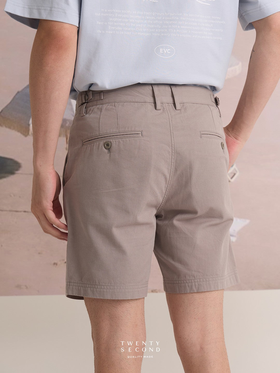 CITY CHINO SHORTS - GREY