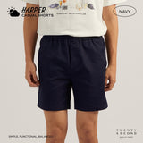 HARPER CASUAL SHORTS - NAVY