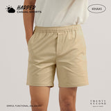 HARPER CASUAL SHORTS - KHAKI