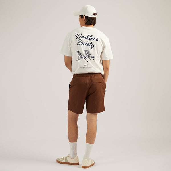 HARPER CASUAL SHORTS - BRICK