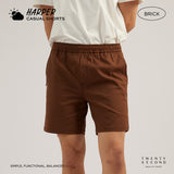 HARPER CASUAL SHORTS - BRICK
