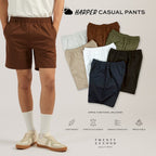 HARPER CASUAL SHORTS - OLIVE