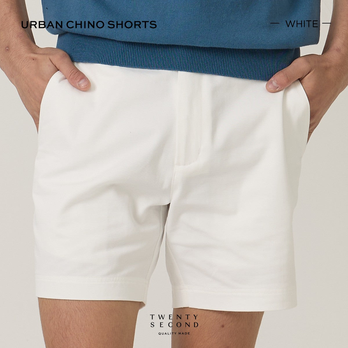 URBAN CHINO SHORTS - WHITE