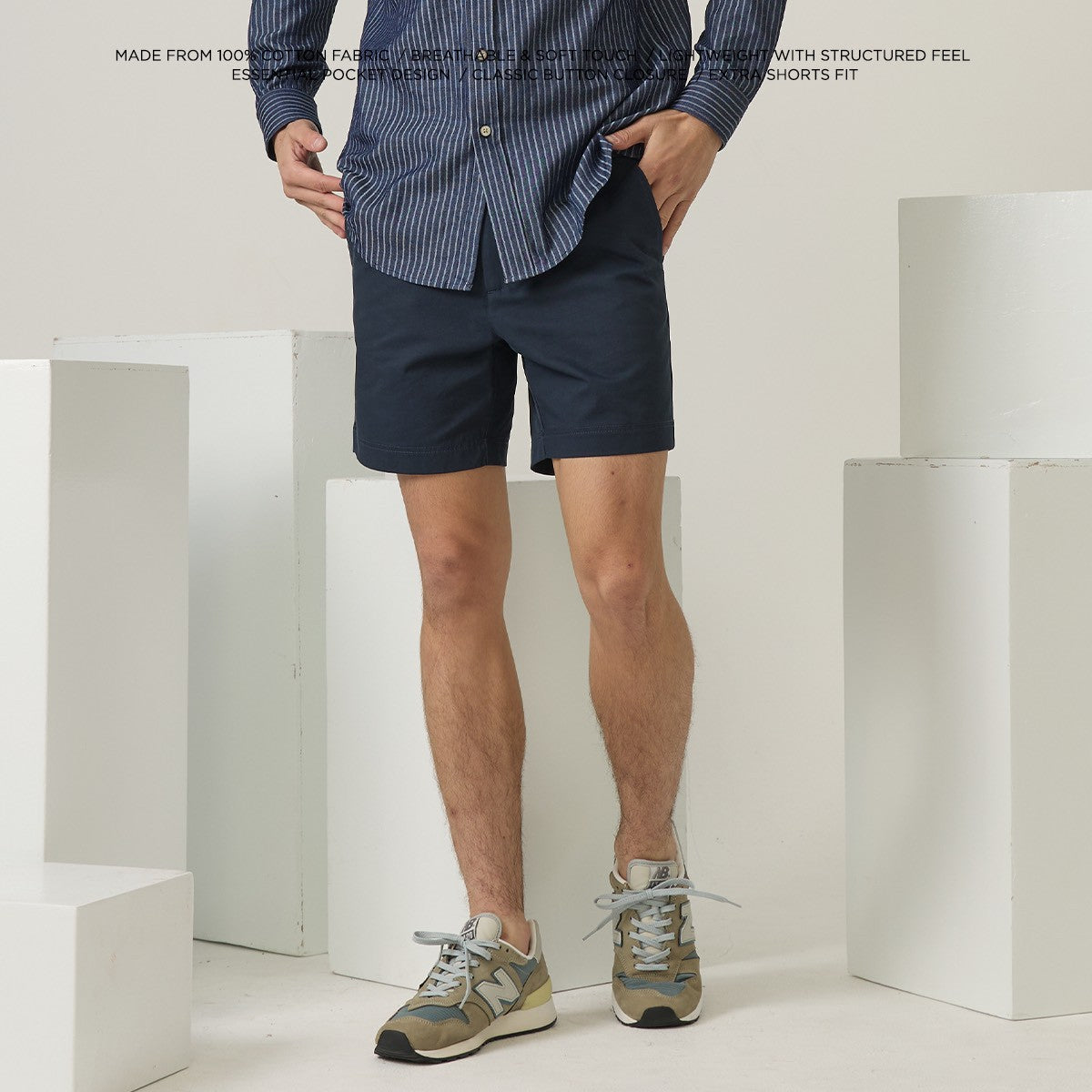 URBAN CHINO SHORTS - NAVY