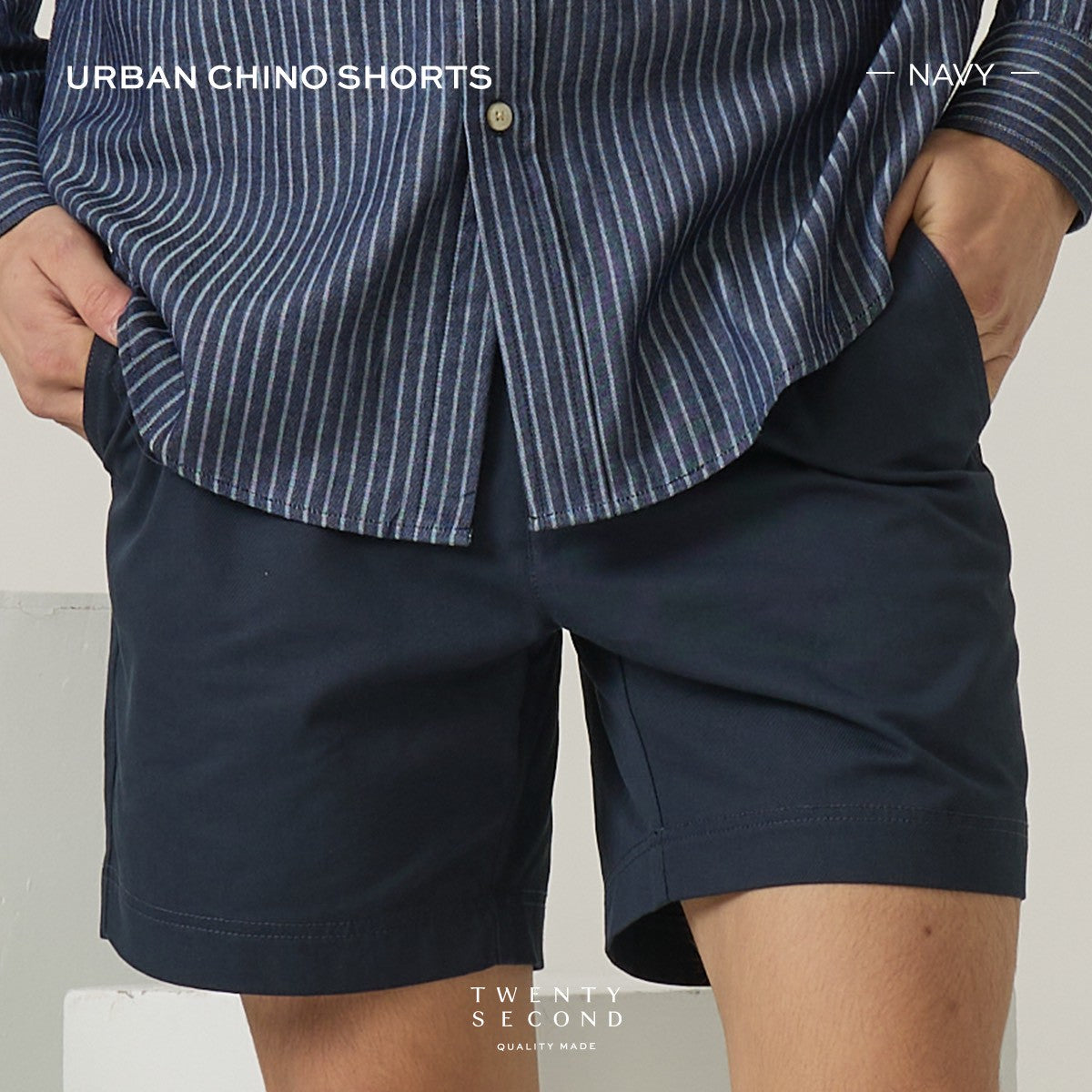 URBAN CHINO SHORTS - NAVY