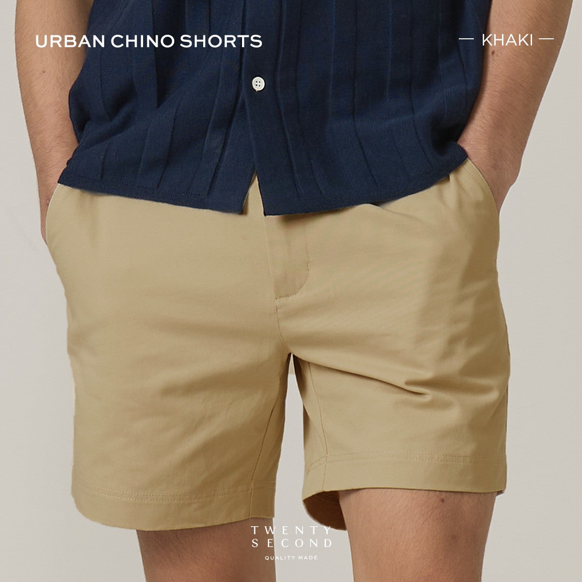 URBAN CHINO SHORTS - KHAKI