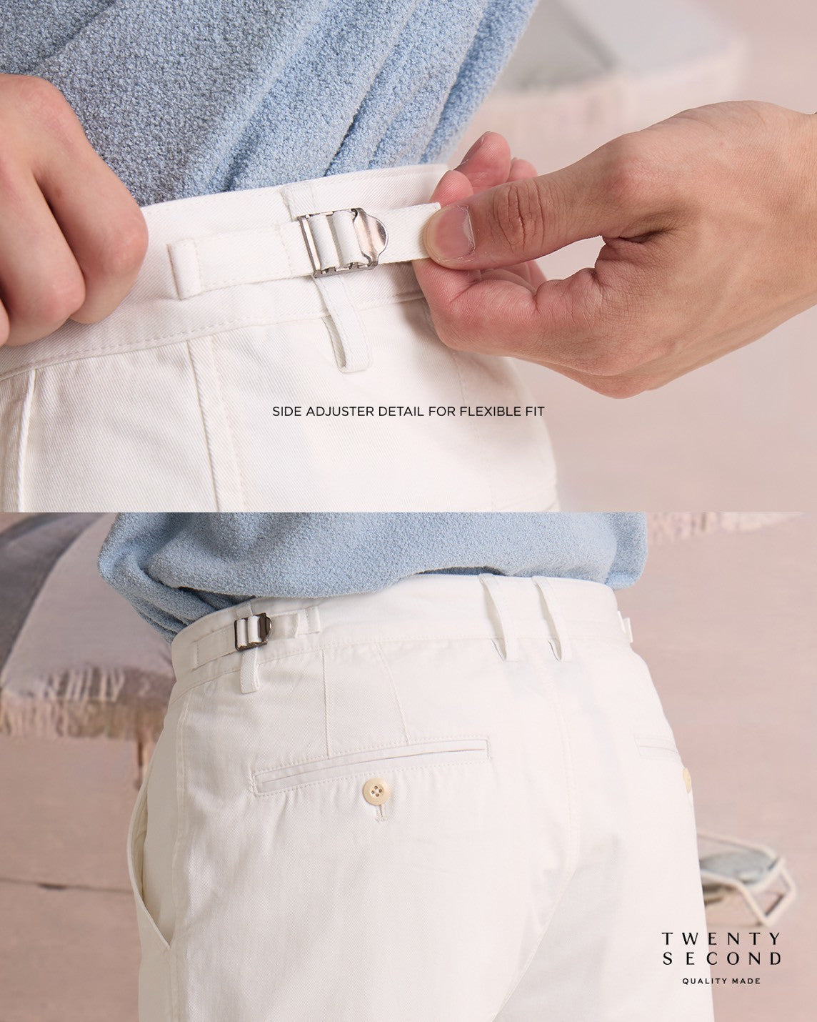 CITY CHINO SHORTS - WHITE