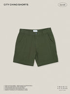 CITY CHINO SHORTS - OLIVE