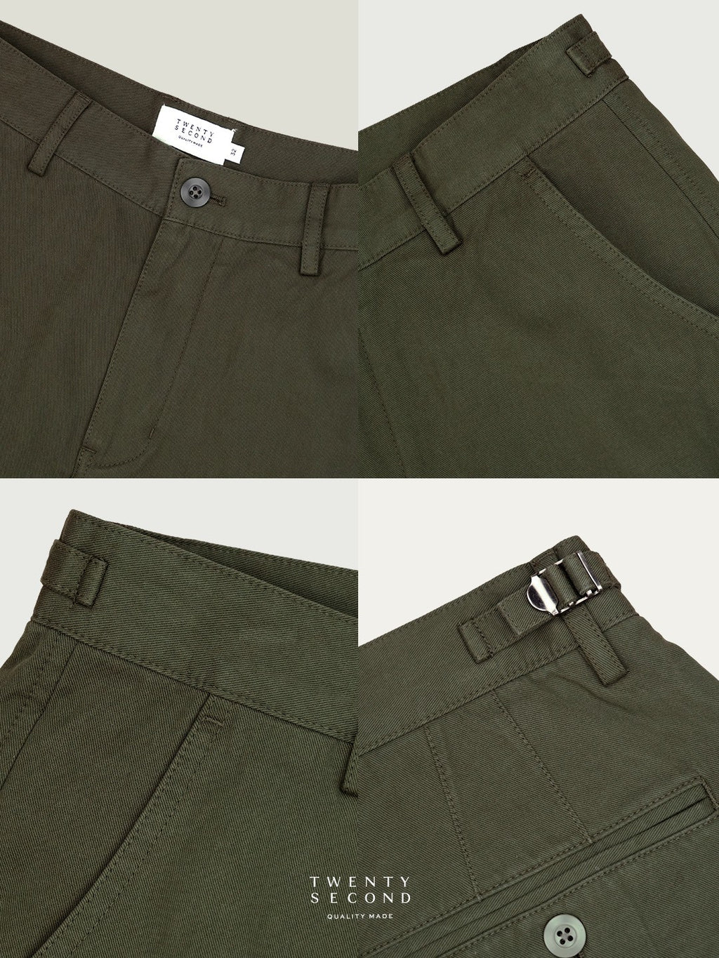 CITY CHINO SHORTS - OLIVE