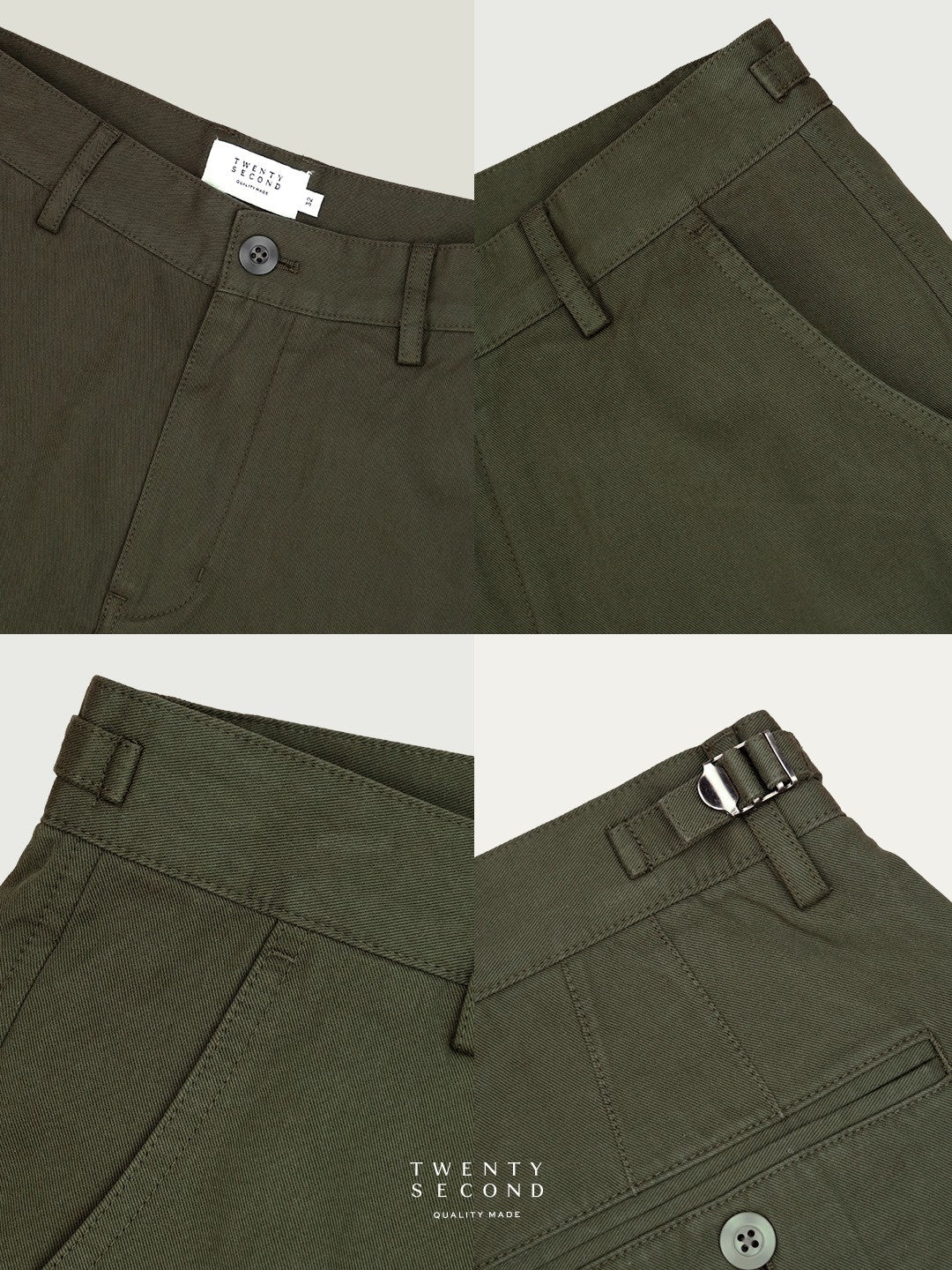 CITY CHINO SHORTS - OLIVE