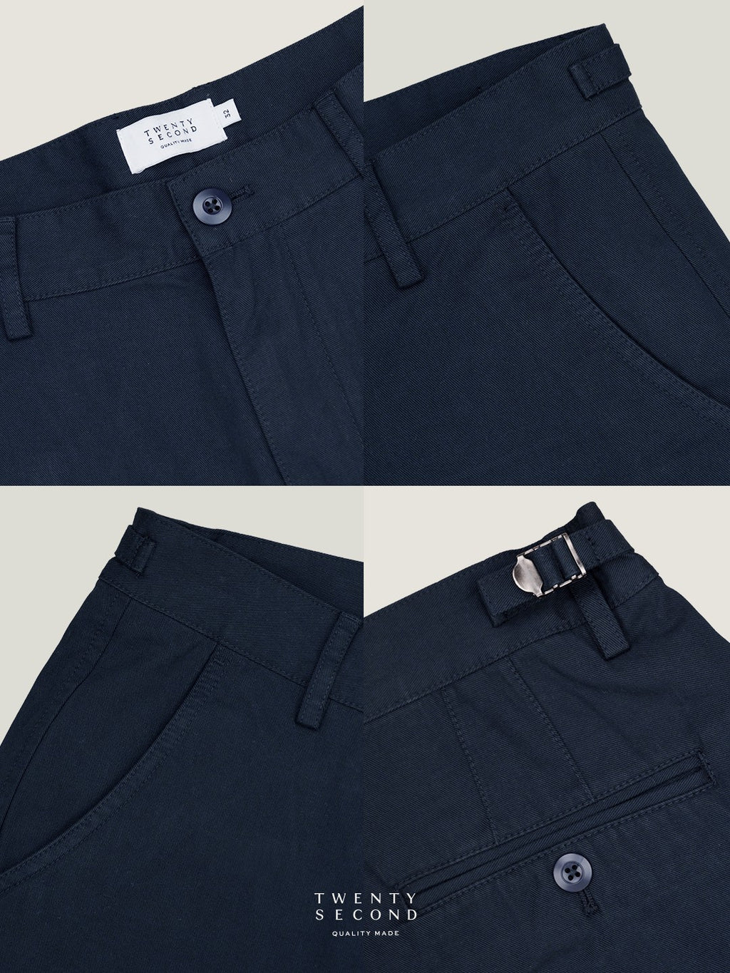 CITY CHINO SHORTS - NAVY