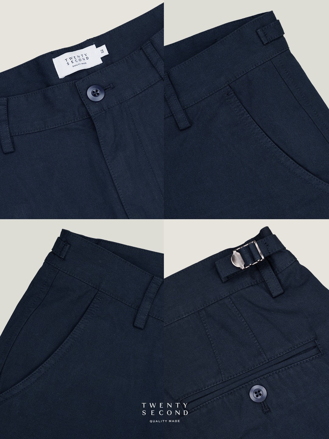 CITY CHINO SHORTS - NAVY