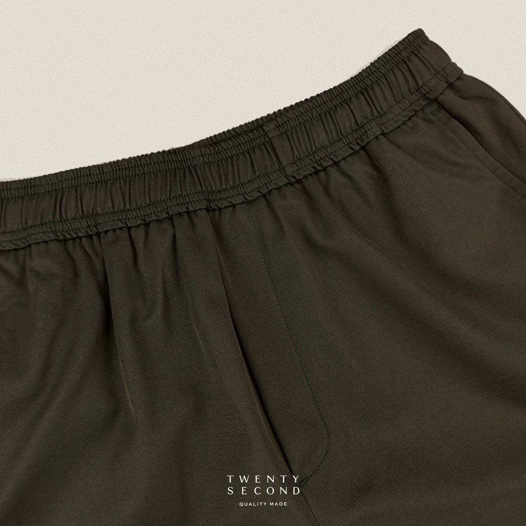 HARPER CASUAL SHORTS - OLIVE