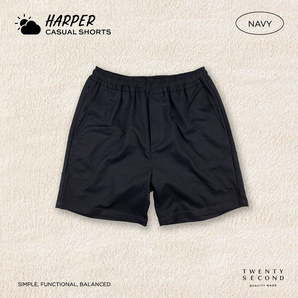 HARPER CASUAL SHORTS - NAVY
