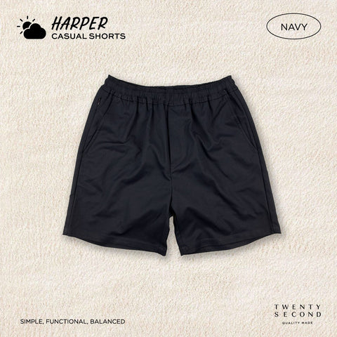 HARPER CASUAL SHORTS - NAVY