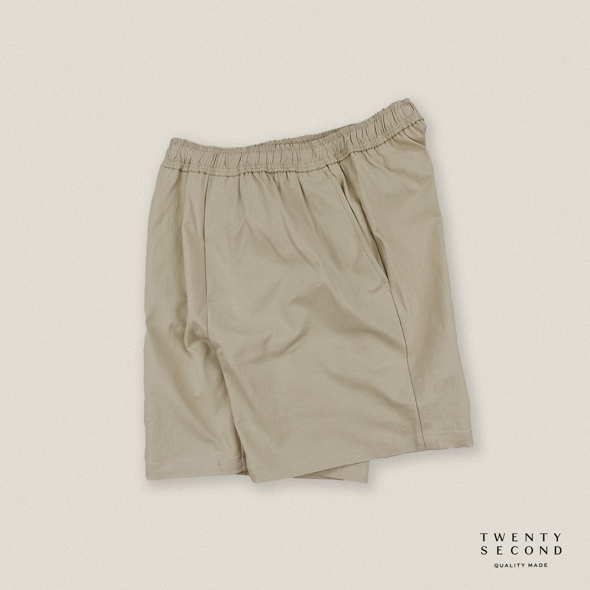 HARPER CASUAL SHORTS - KHAKI