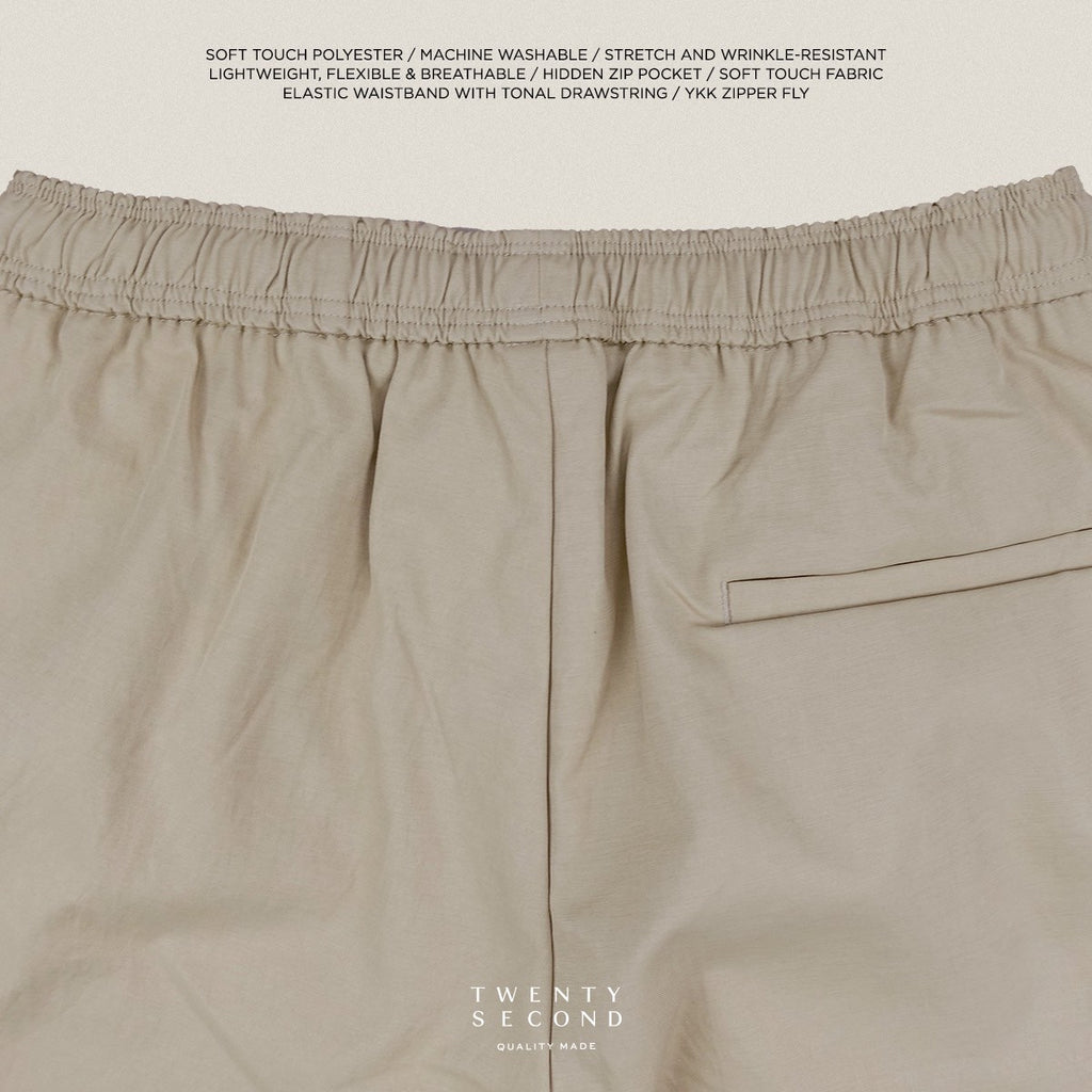 HARPER CASUAL SHORTS - KHAKI