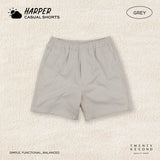 HARPER CASUAL SHORTS - GREY