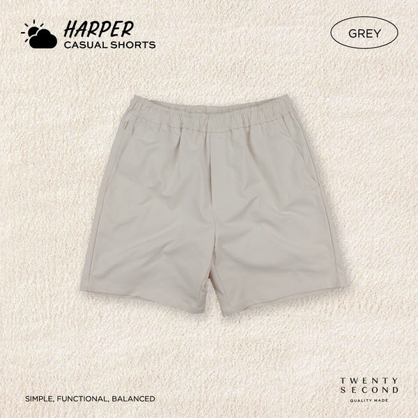 HARPER CASUAL SHORTS - GREY