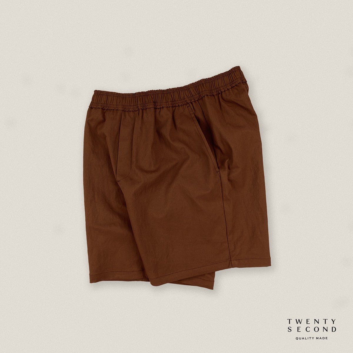 HARPER CASUAL SHORTS - BRICK