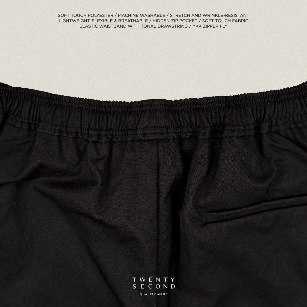 HARPER CASUAL SHORTS - BLACK