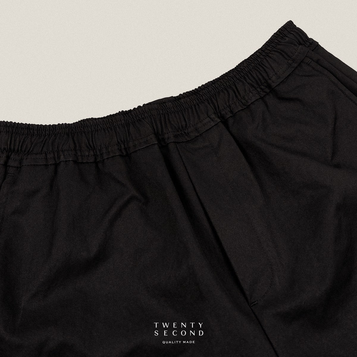 HARPER CASUAL SHORTS - BLACK