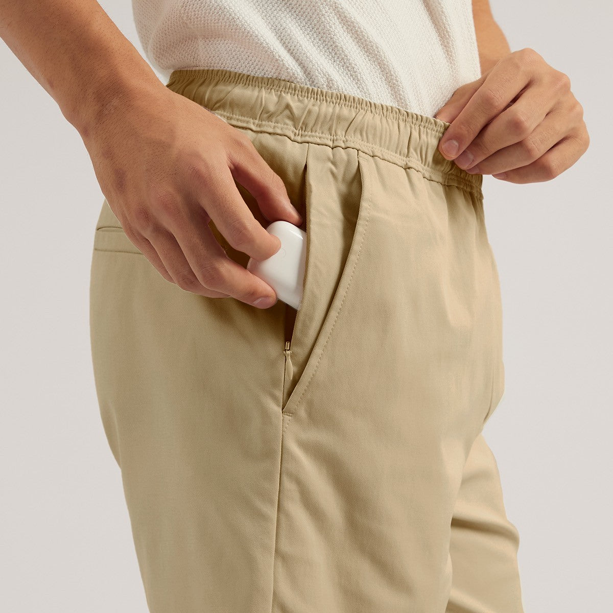 HARPER CASUAL SHORTS - KHAKI