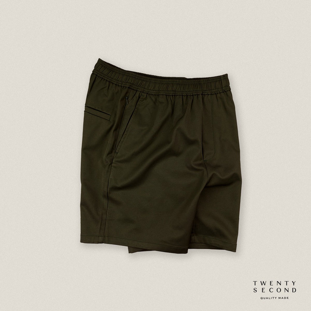 HARPER CASUAL SHORTS - OLIVE