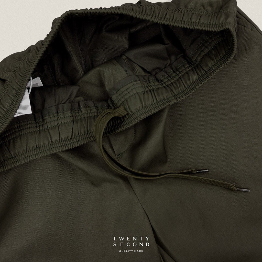 HARPER CASUAL SHORTS - OLIVE