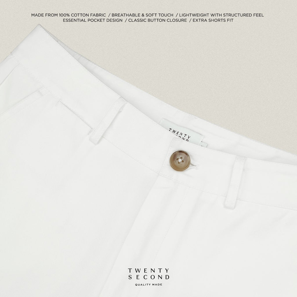 URBAN CHINO SHORTS - WHITE