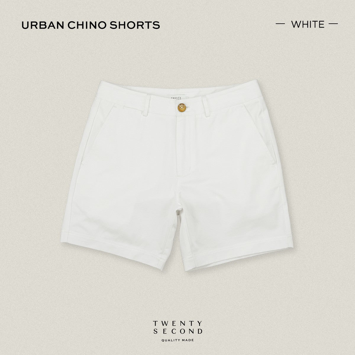 URBAN CHINO SHORTS - WHITE