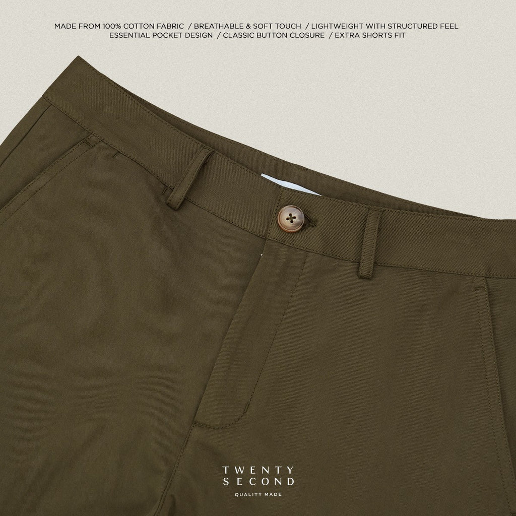 URBAN CHINO SHORTS - OLIVE