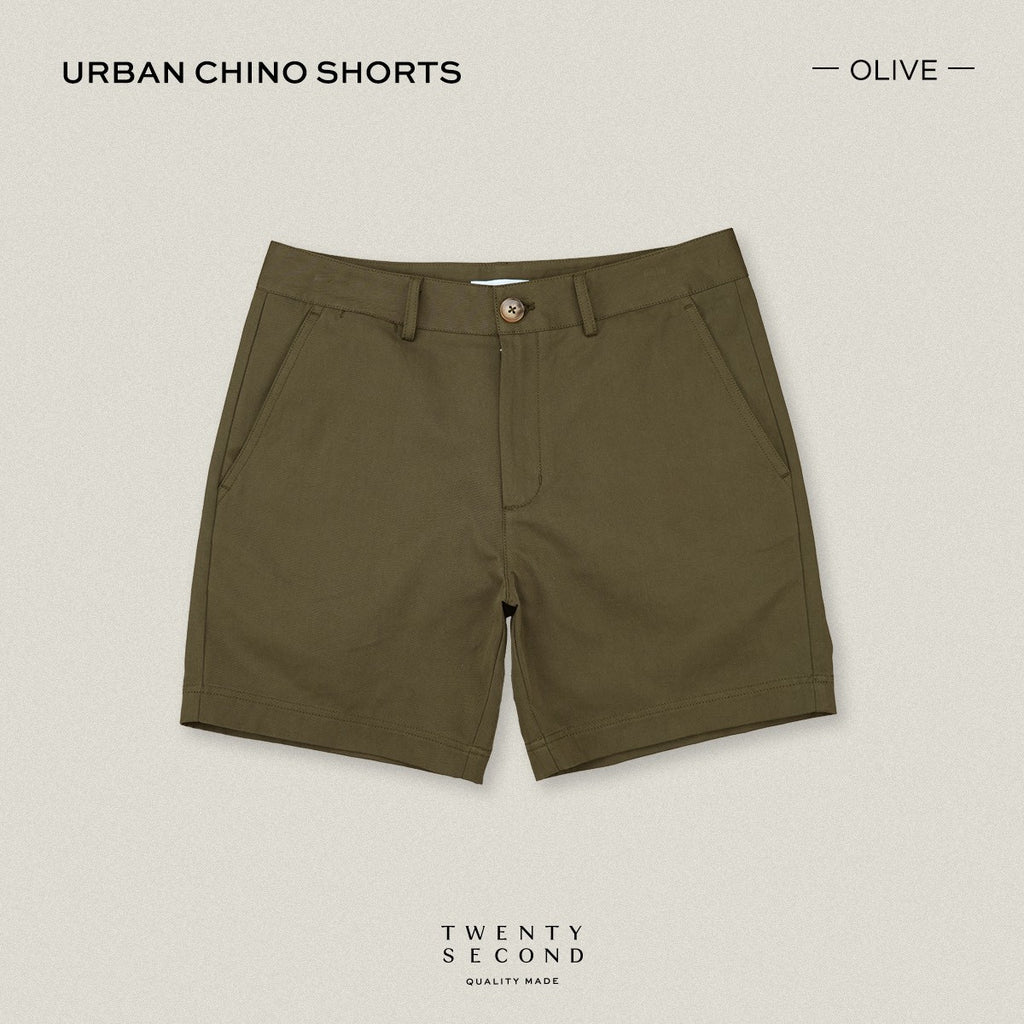 URBAN CHINO SHORTS - OLIVE