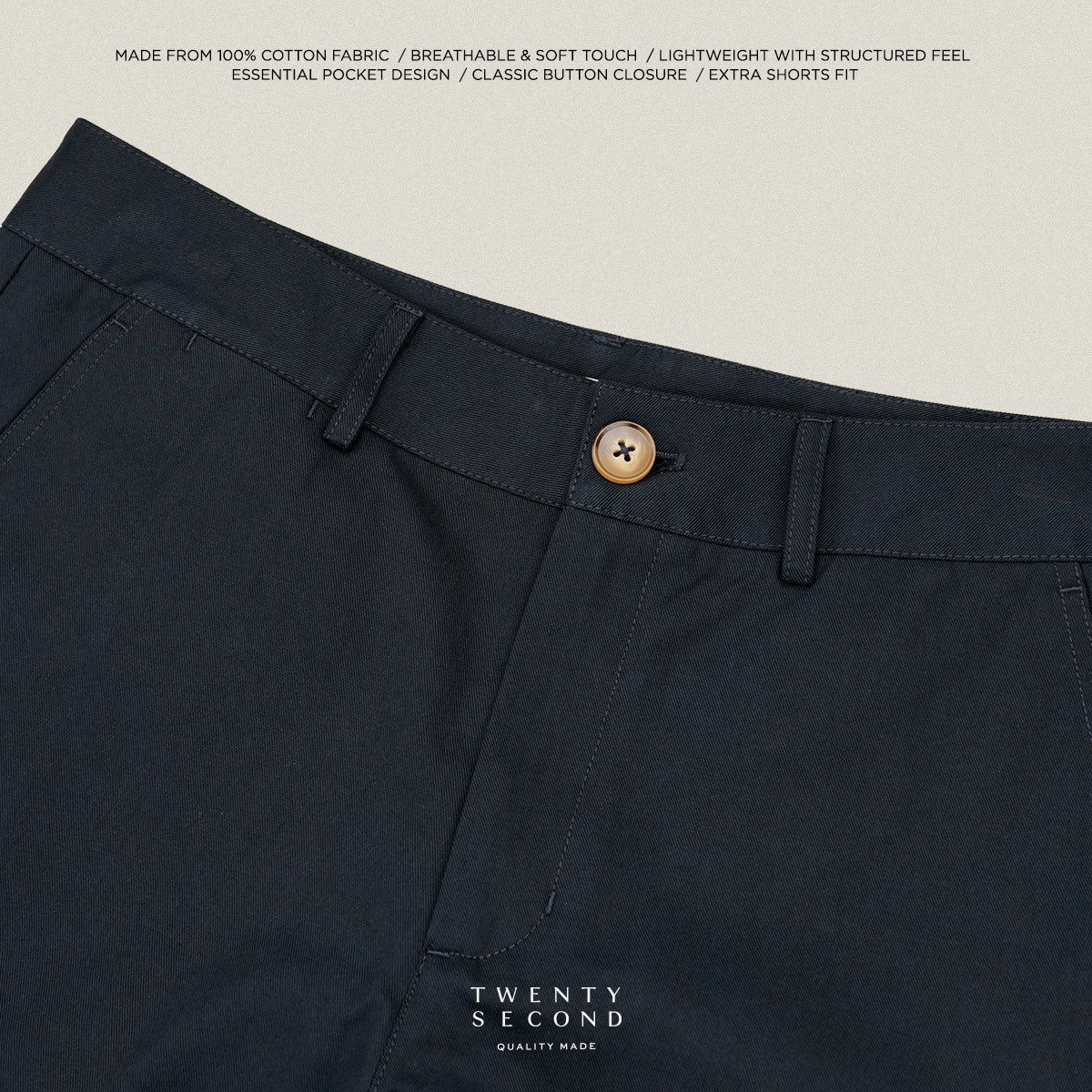 URBAN CHINO SHORTS - NAVY