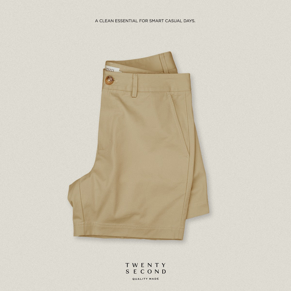 URBAN CHINO SHORTS - KHAKI