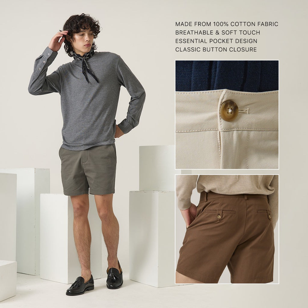 URBAN CHINO SHORTS - OLIVE
