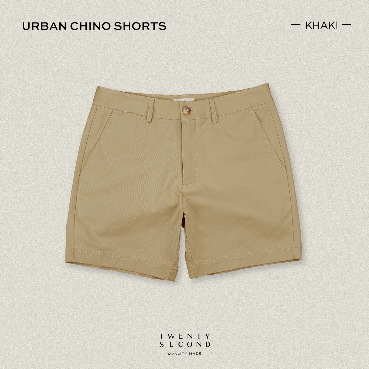 URBAN CHINO SHORTS - KHAKI