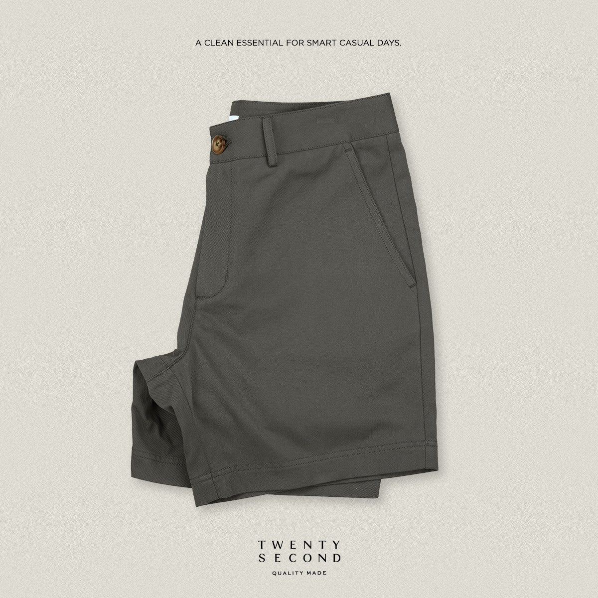 URBAN CHINO SHORTS - GREY