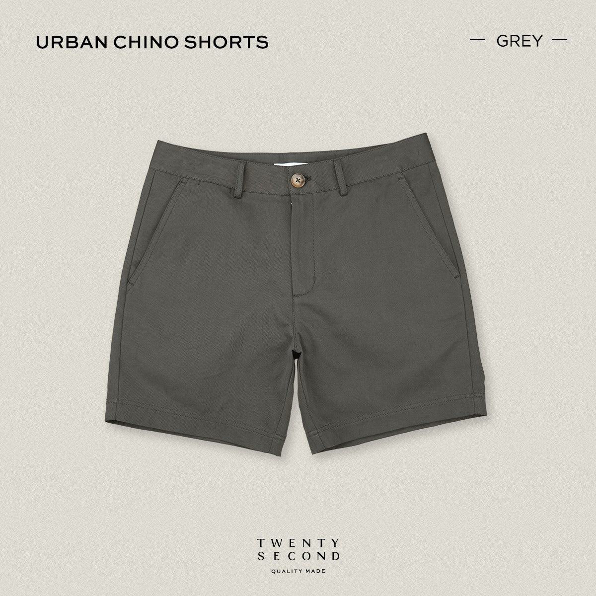 URBAN CHINO SHORTS - GREY