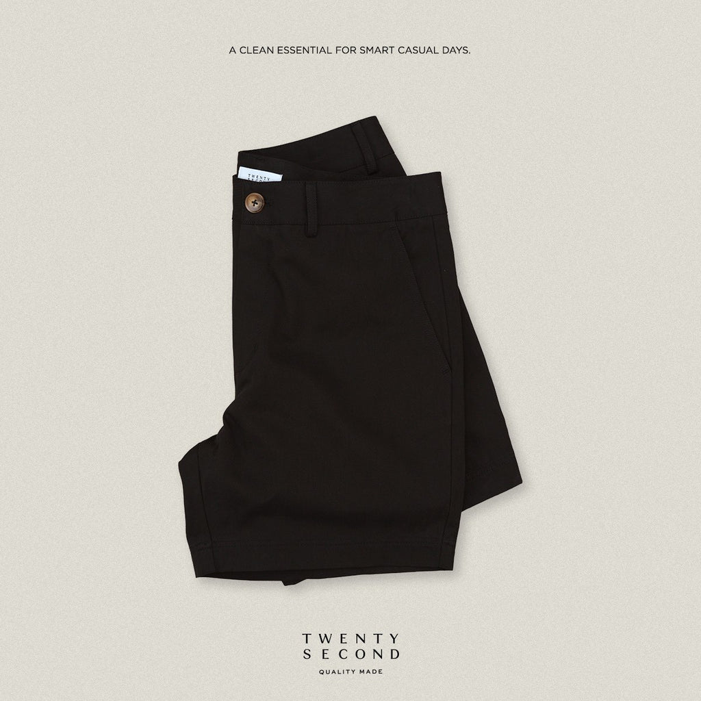 URBAN CHINO SHORTS - BLACK