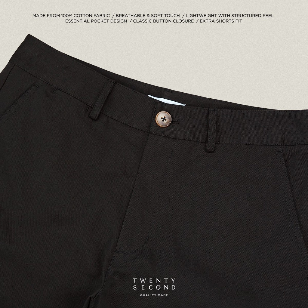 URBAN CHINO SHORTS - BLACK