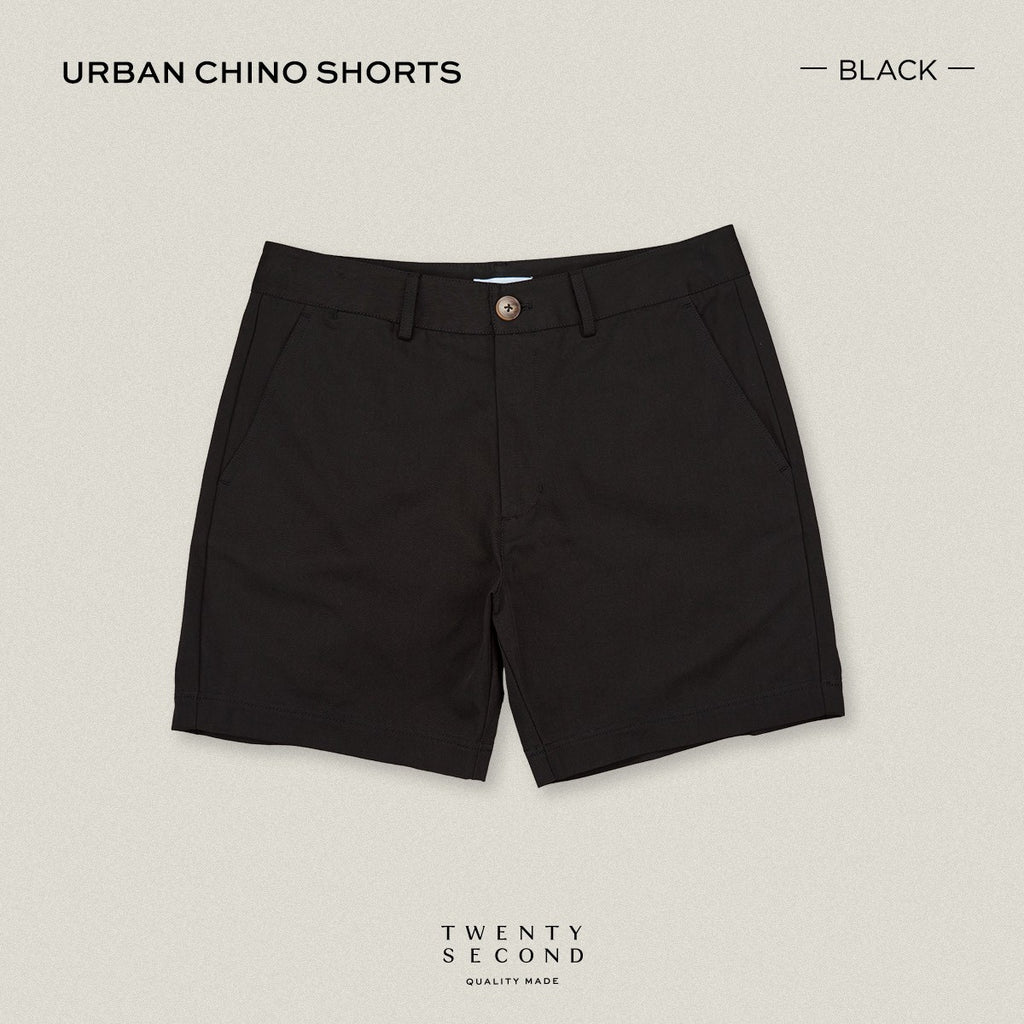URBAN CHINO SHORTS - BLACK