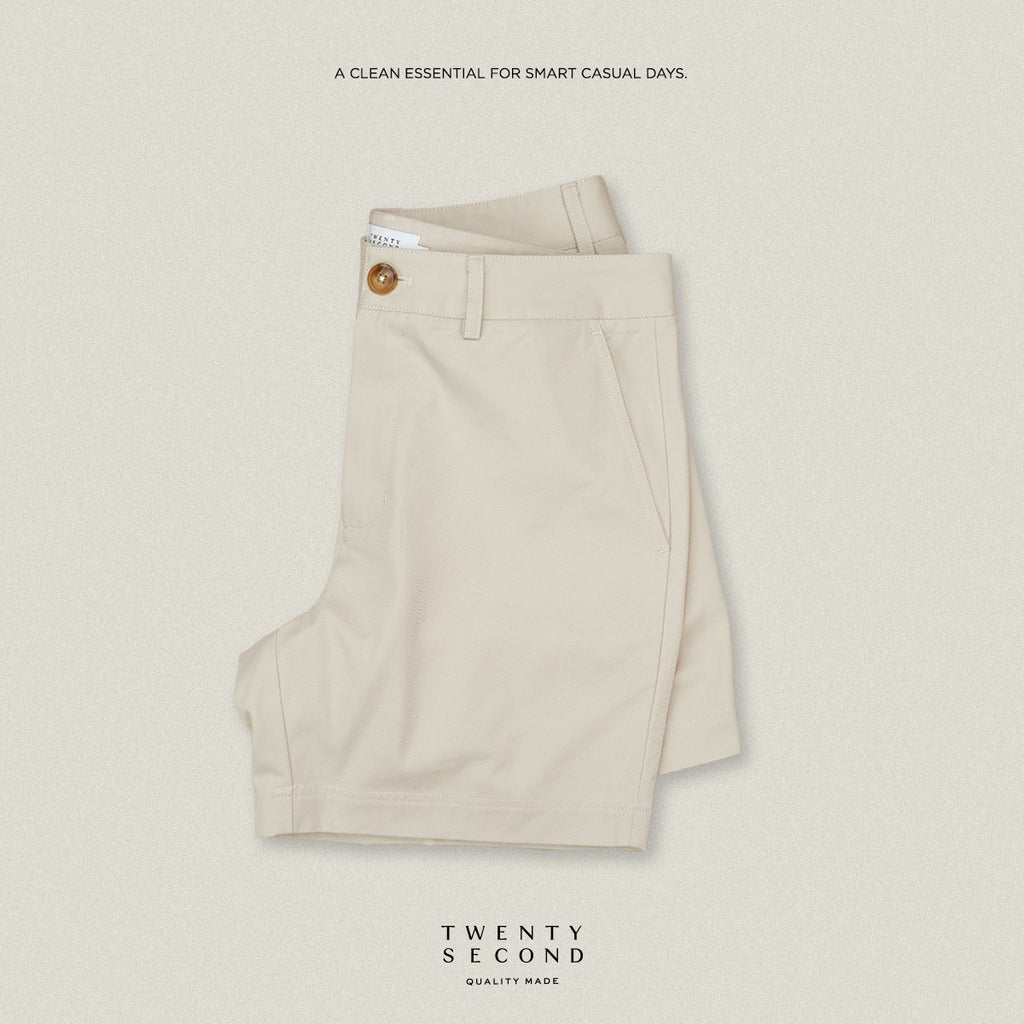 URBAN CHINO SHORTS - BEIGE