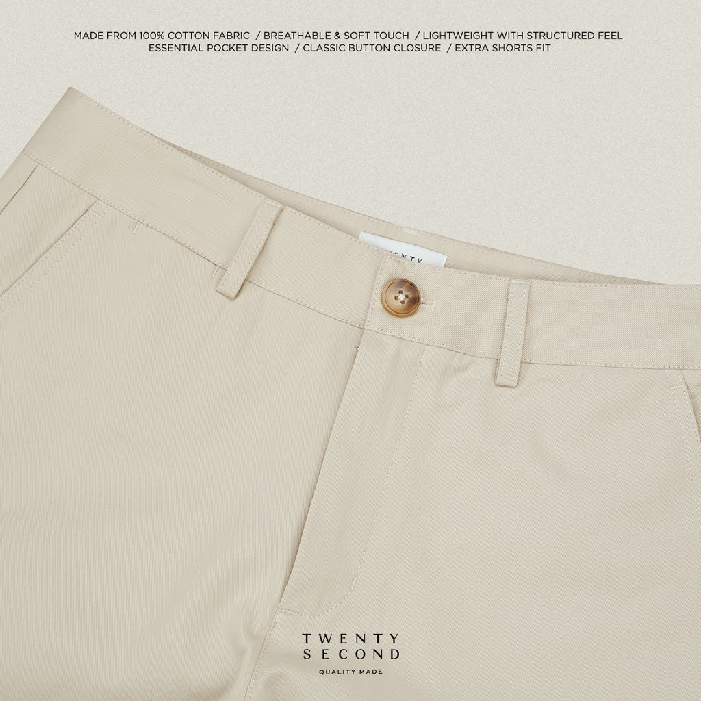 URBAN CHINO SHORTS - BEIGE