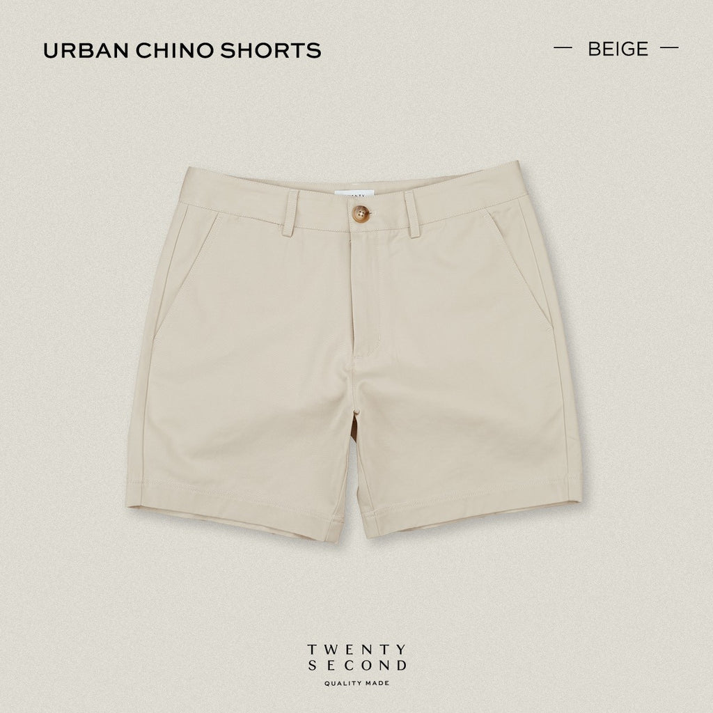 URBAN CHINO SHORTS - BEIGE