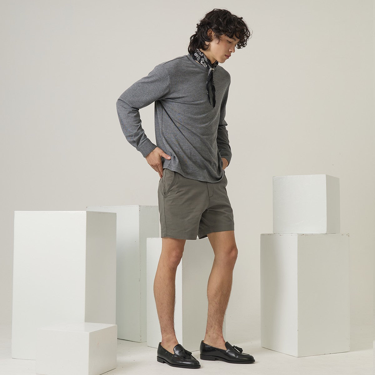 URBAN CHINO SHORTS - GREY
