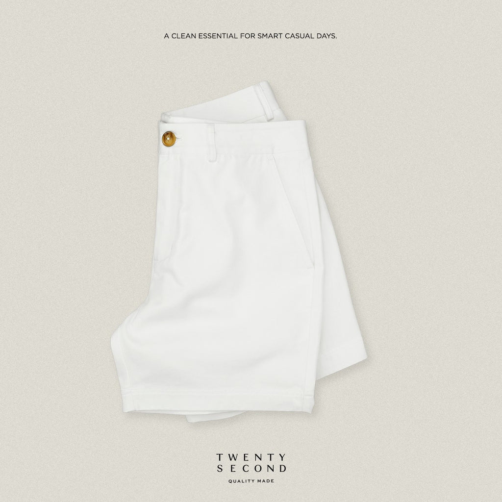 URBAN CHINO SHORTS - WHITE