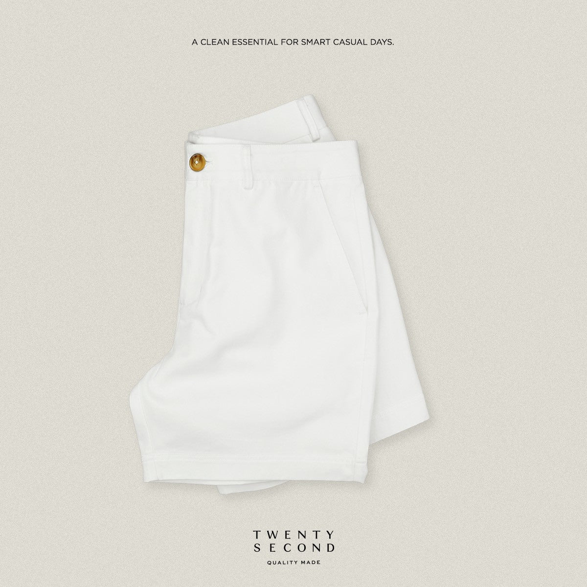 URBAN CHINO SHORTS - WHITE